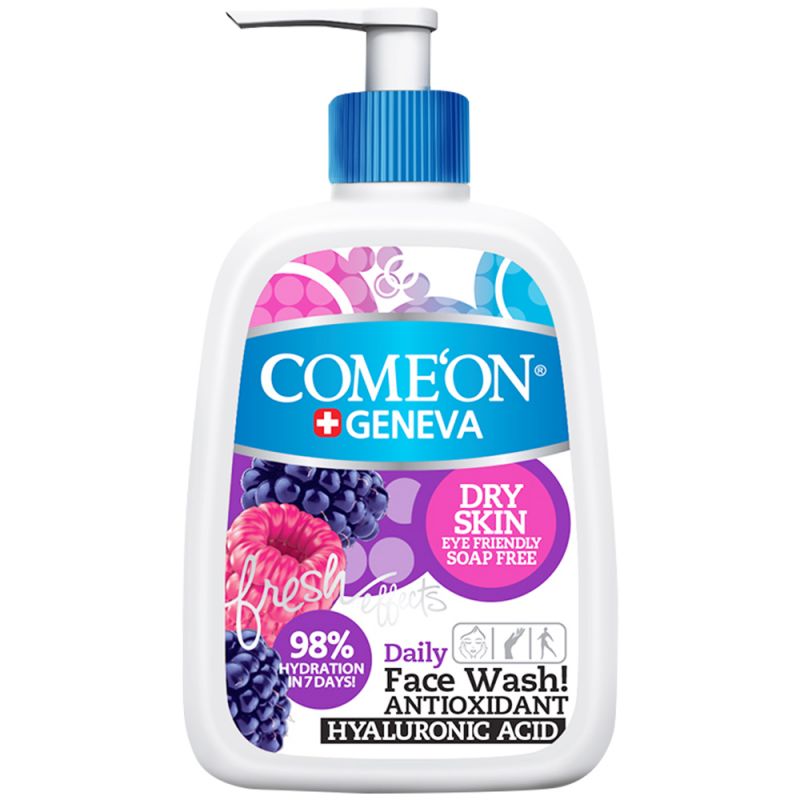 comeon-dry-skin-246130041101 شوینده صورت کامان مناسب پوست خشک حجم 500 میل - تصویر 1